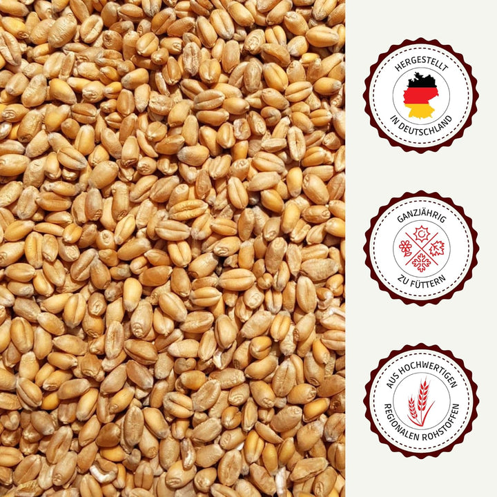 SUPRAVIT Weizen Futterweizen - 25kg aus regionaler Landwirtschaft - Ideales Einzelfuttermittel für T