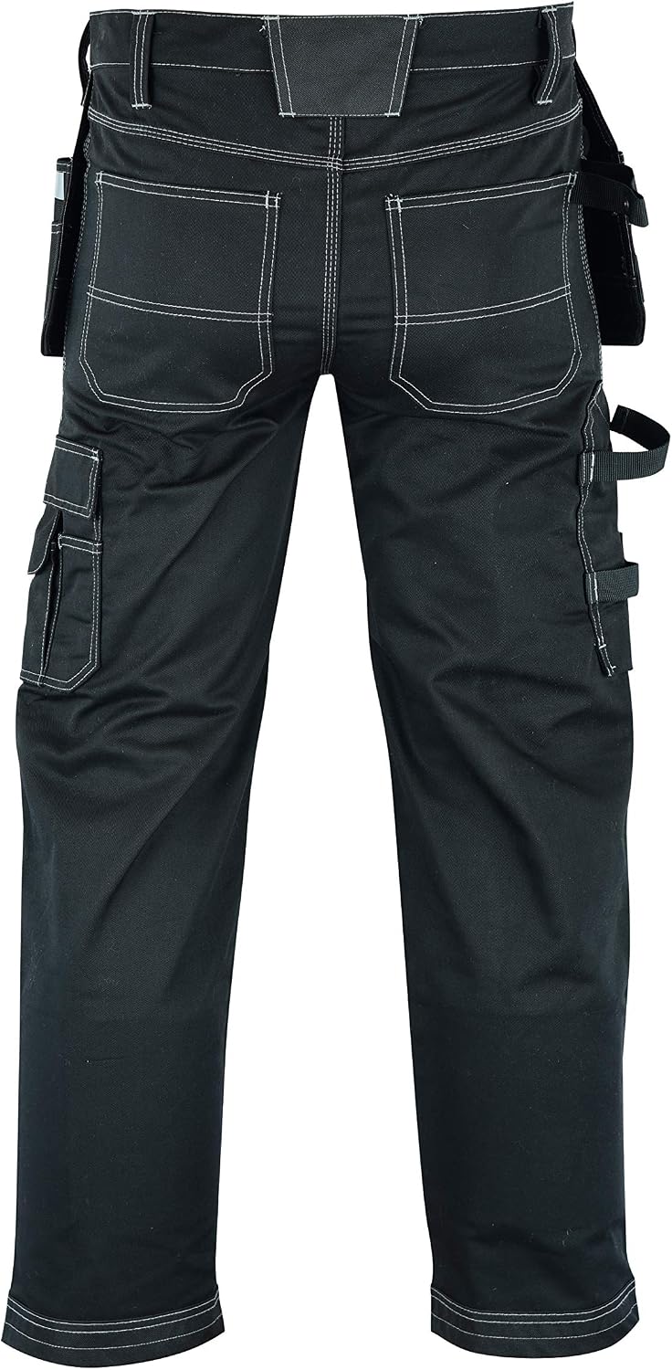 MS9 Herren Arbeitshose Bundhose Cargohose mit Holstertaschen Werkzeugtaschen Multifunktions und Knie