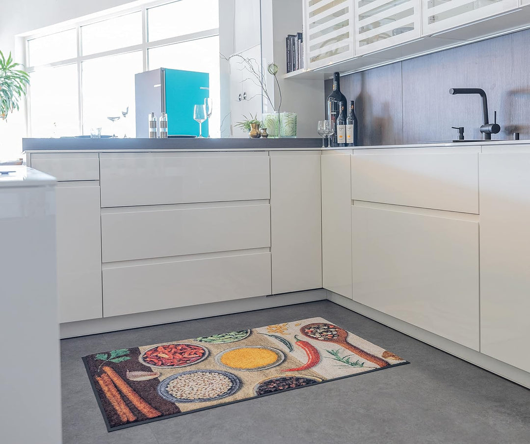 wash+dry Fussmatte, Hot Spices 75x120 cm, innen und aussen, waschbar 75 x 120 x 0.7 cm Bunt, 75 x 12