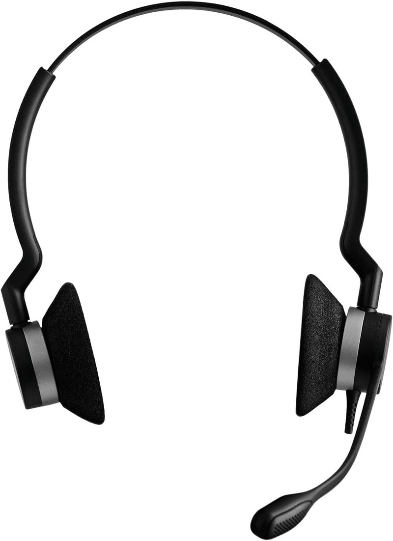 Jabra Biz 2300 QD On-Ear Stereo Headset mit Schnelltrennkupplung - Noise Cancelling Kabel-Kopfhörer