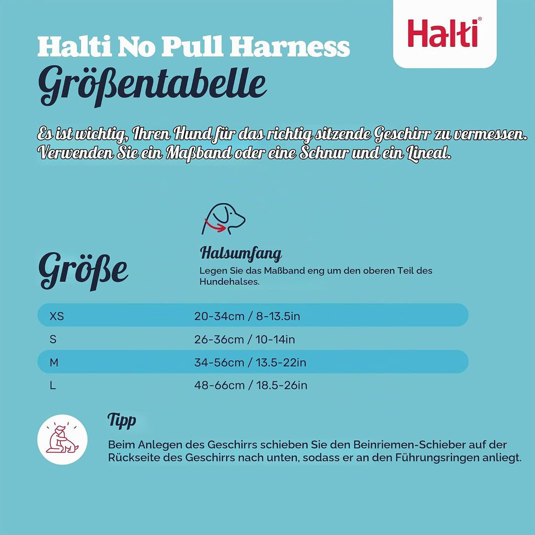 HALTI No Pull Anti-Zug Geschirr - Verhindert, DASS Ihr Hund an der Leine zieht, Gepolsterter Brust-