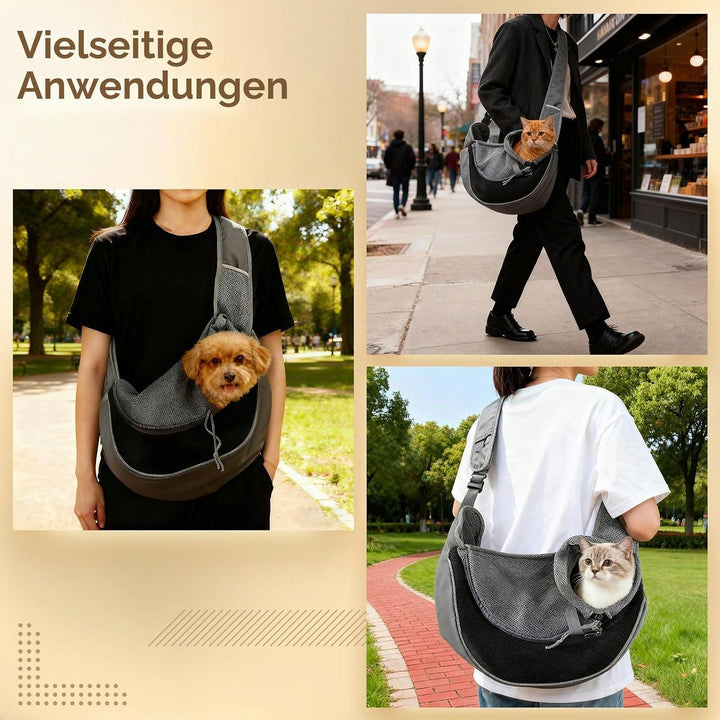 Tragetücher Hunde, Grosse Hunde-Handtasche, 16,5 x 11,8 Zoll Haustier-Schultertasche für Welpen mit