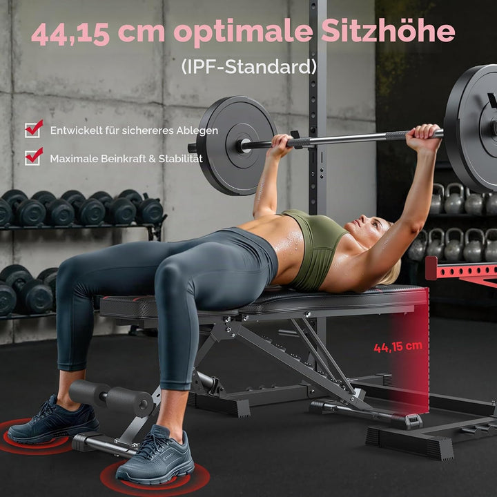 FLYBIRD Adjustable Bench,Utility Weight Bench for Full Body Workout- Multi-Purpose Foldable incline/