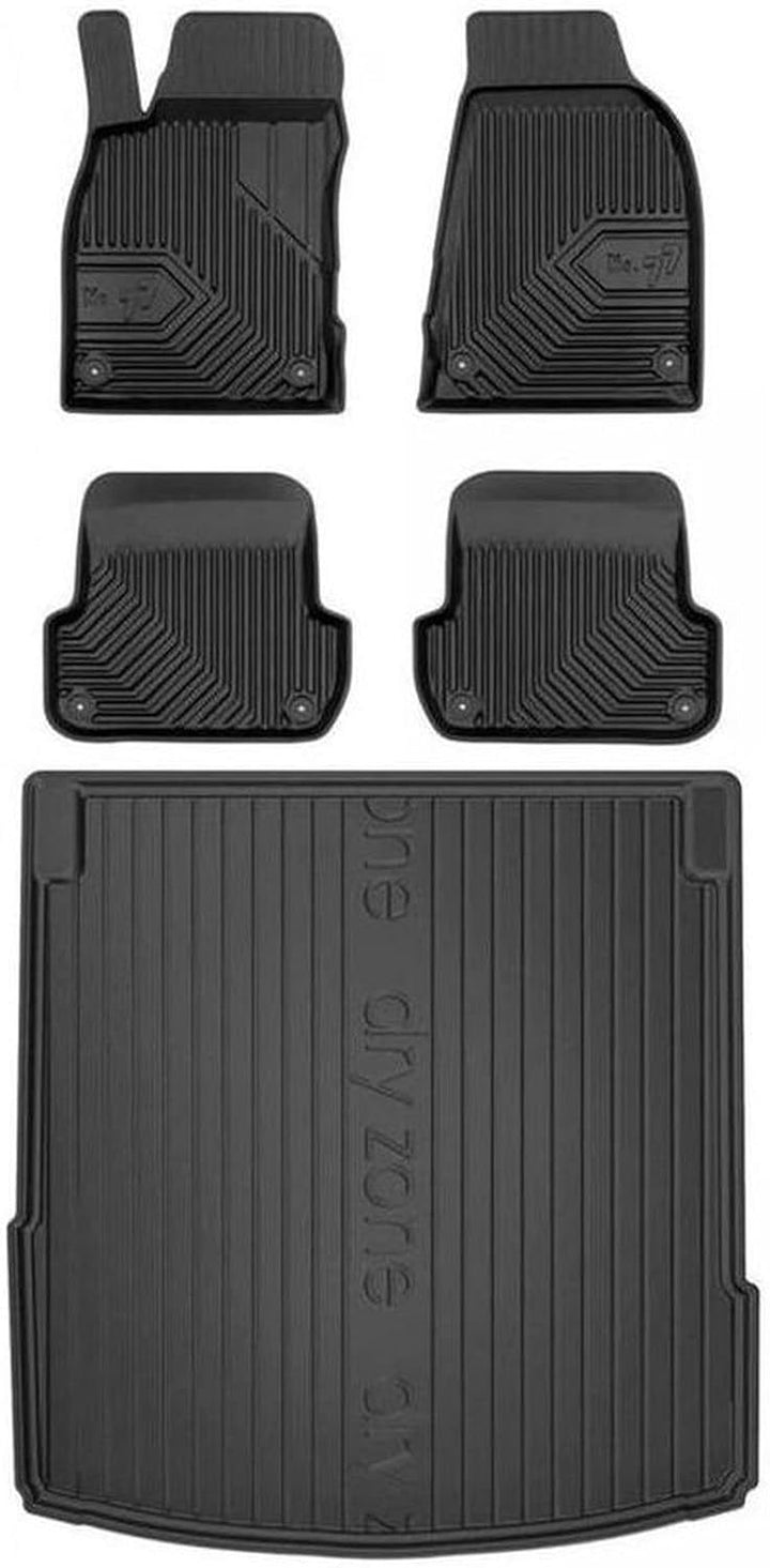 M MOTOS Satz Gummifussmatten und Kofferraummatten für Audi A4 B7 2004-2008 Verbessern Sie Ihren Reis