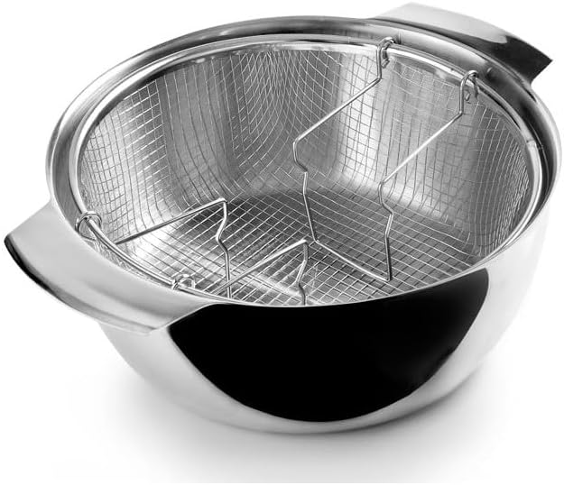 IBILI - Induktionsfritteuse mit Korb, 24 cm, Edelstahl, Für Induktion geeignet