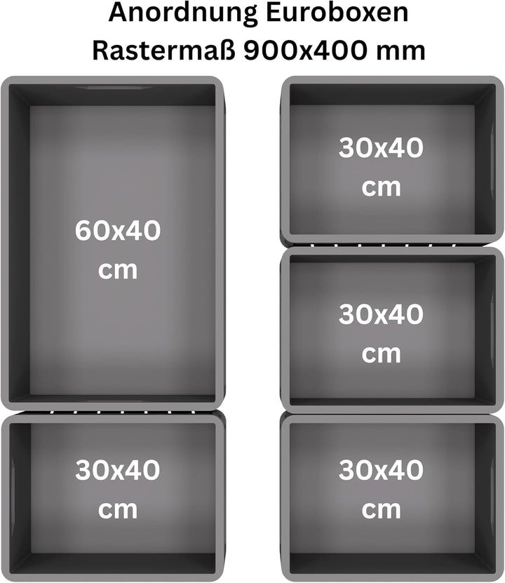 VOBI Heckauszug Kastenwagen (900x400 mm, 200 kg Version), 900x400 mm, 200 kg Version
