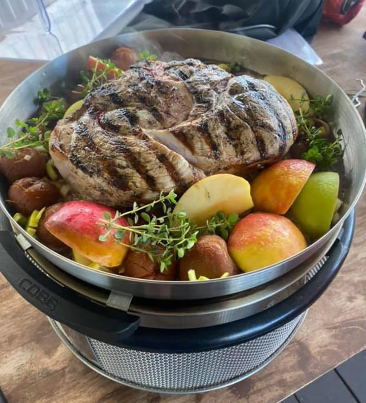 Cobb Wok (Edelstahl-Wok für den Grill; ideal für Eintöpfe, Suppen, Nudel oder Popkorn) Nr. 20, Wok