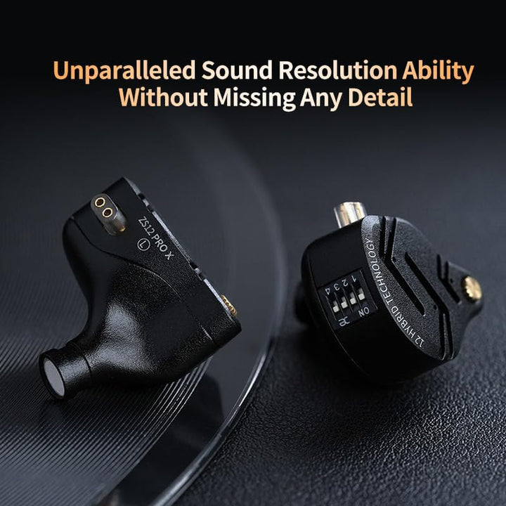 Keephifi KZ ZS12 PRO X1DD&amp;5BA IEM - Kabelgebundene Ohrhörer, 10 mm dynamischer Treiber, 4 profession