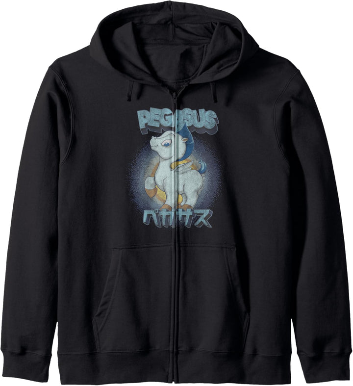 Disney Hercules Pegasus Kanji Portrait Logo Kapuzenjacke