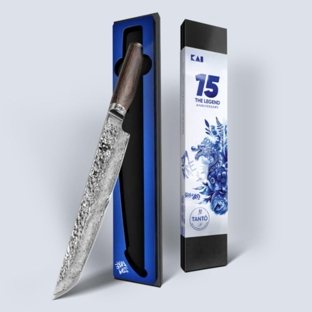 KAI Shun Premier TDM-1785 Tantō Kochmesser, Limitierte Jubiläumsedition, VG MAX Damaszenerstahl, Pak
