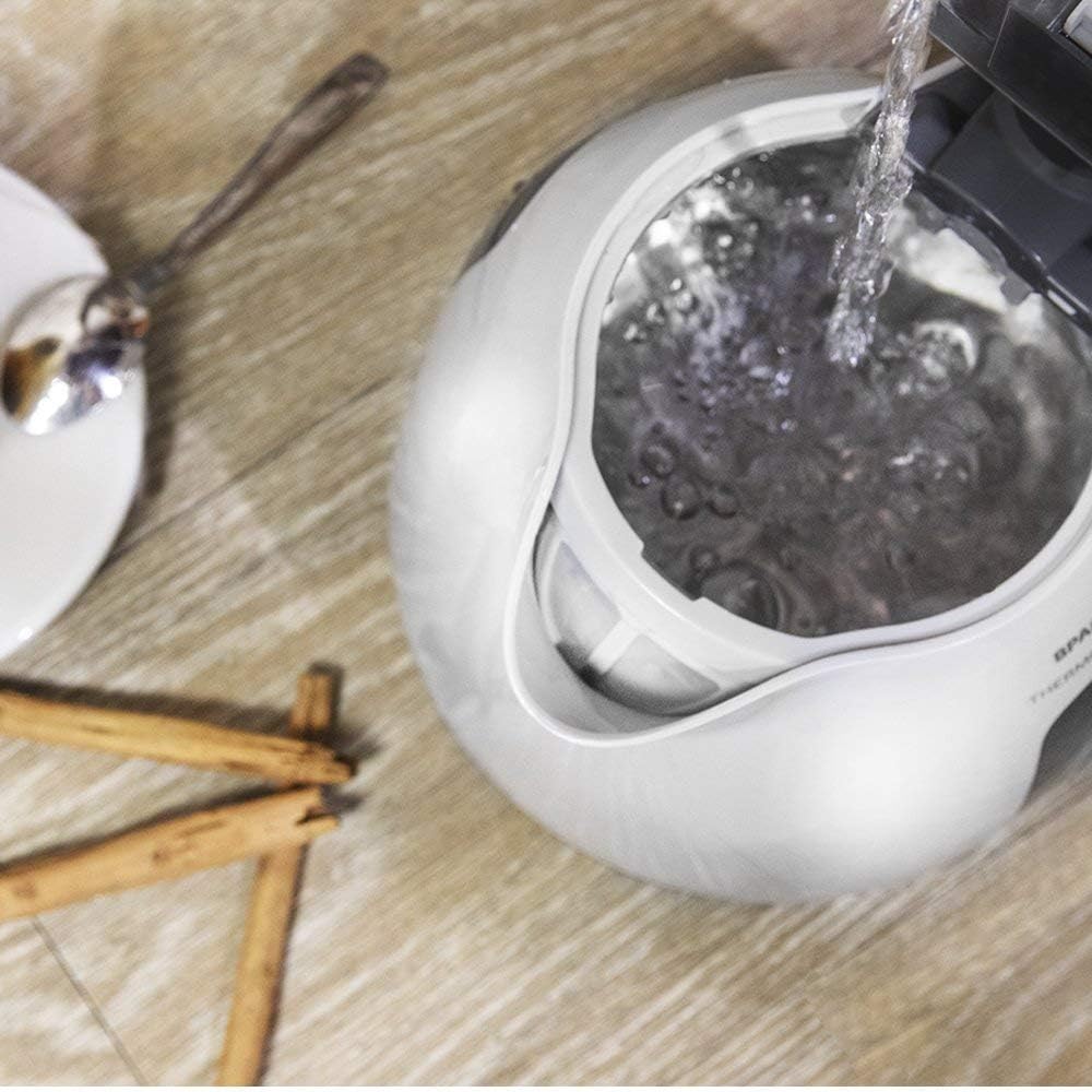 Cecotec Wasserkocher ThermoSense 120 .1 Liter Kapazität, Verwendung ohne Kabel mit 360-Grad-Basis, A