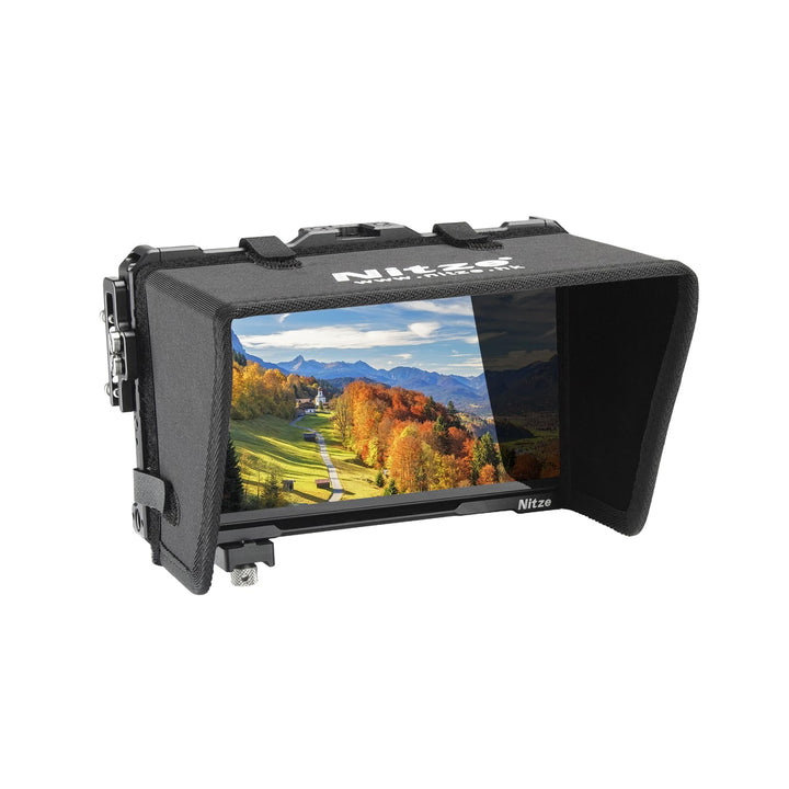 Nitze F7 PRO 7" Monitor Cage Monitorkäfig für Feelworld F7 PRO mit HDMI und USB-C Kabelklemme – JT-F