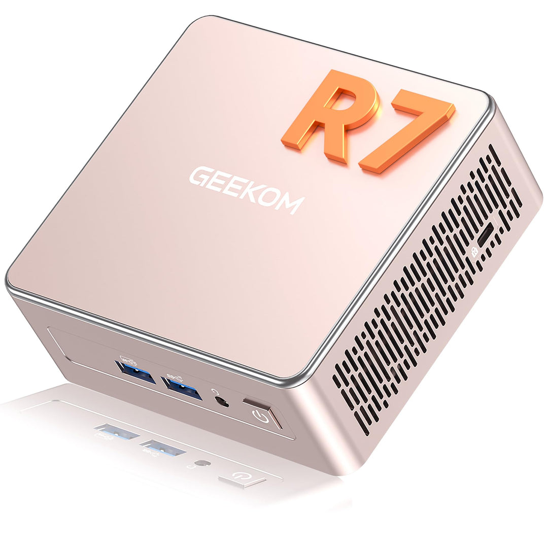 GEEKOM NUC Mini PC A 5, AMD Ryzen 7 5800H (bis zu 4.4GHz) Desktop PC, Mini Computer, 16 GB DDR4 512G