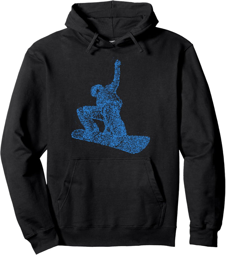 Snowboarder Winter Urlaub Berg Piste Snowboard Pullover Hoodie