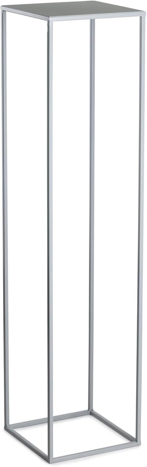 Blumenständer Metall Grau 106 cm Hoch - Solider und Robuster Blumenhocker Metall - Pflanzenständer f
