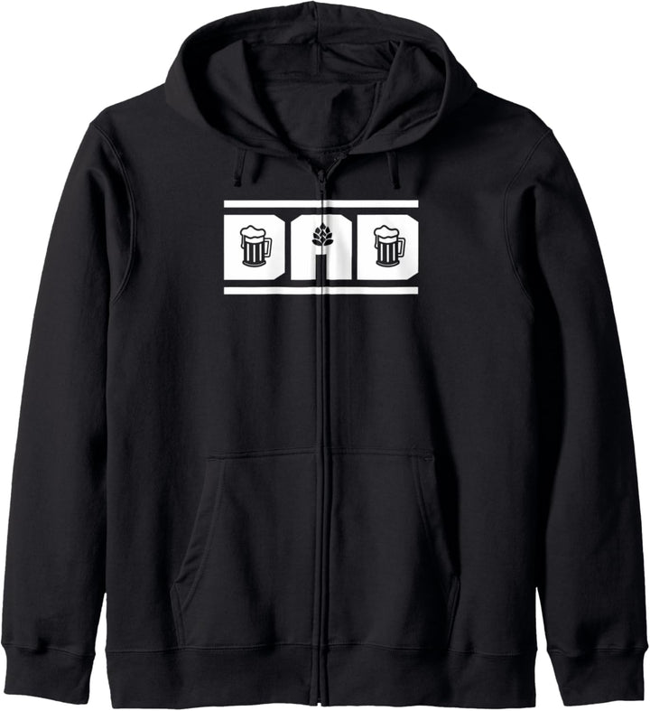 Glücklich Vatertag 2021 Papa lustig Bier Vintage Männer Papa Kapuzenjacke