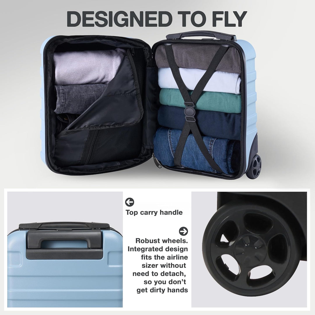 Cabin Max Anode Handgepäck Trolley-Koffer für Untersitz, 24 l, Wizz Air 40x30x20cm, (Elemental Blue