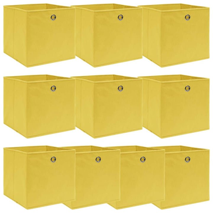 WIFESE 10 Stück Aufbewahrungsbox 32X32X32 cm Faltbox Mit Fingerloch Storage Boxes Faltbarer Organize