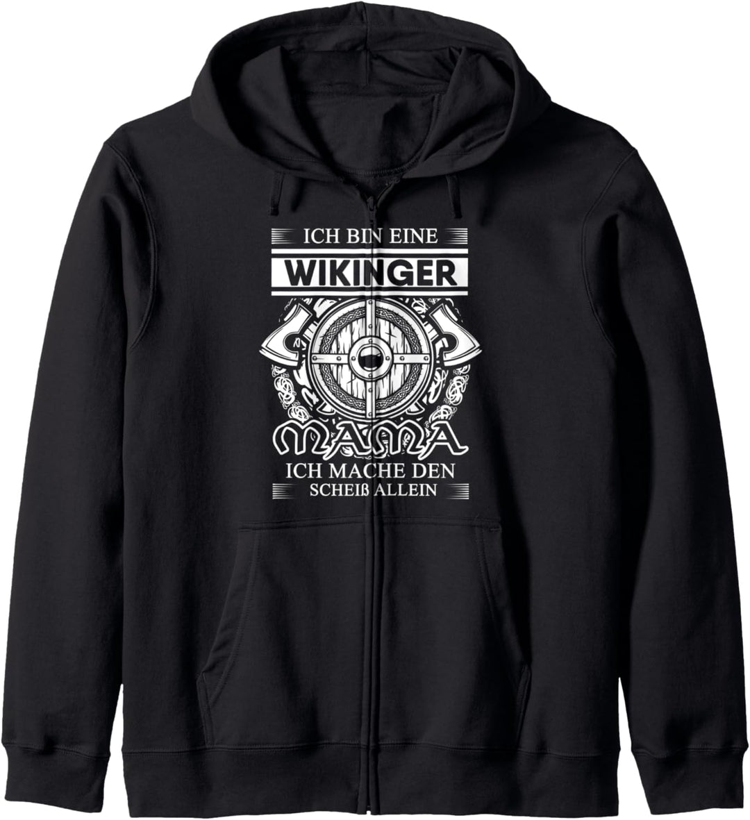 Wikinger Mama Odin Valhalla Kapuzenjacke