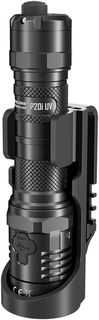 Nitecore Taschenlampe P20i UV - Taktische Akku-Taschenlampe mit 1.800 Lumen & UV-Licht - USB-C aufla