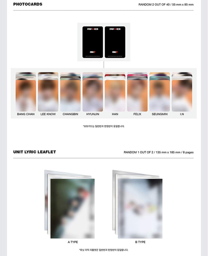 STRAY KIDS GO LIVE 生 (Standard Ver.) The First Album C Type CD+Photobook+Photocards+4 Cuts Film+Secr