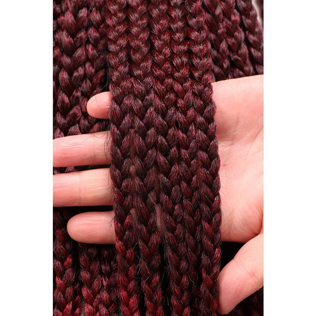 7 Packungen gehäkelte Braids Strähnen Echthaar Haarverlängerung für afrikanische Zöpfe Schwarze Perü