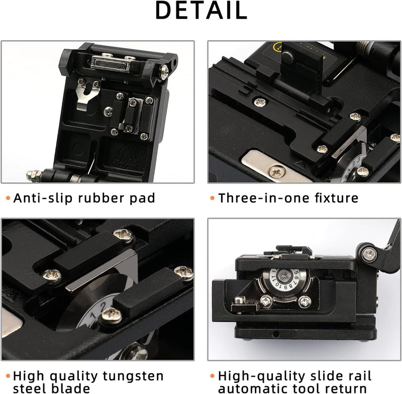Faserschneider FTTH Glasfaser-Werkzeuge, hohe Präzision, 6C Kabelschneider, Glasfasermesser, Werkzeu
