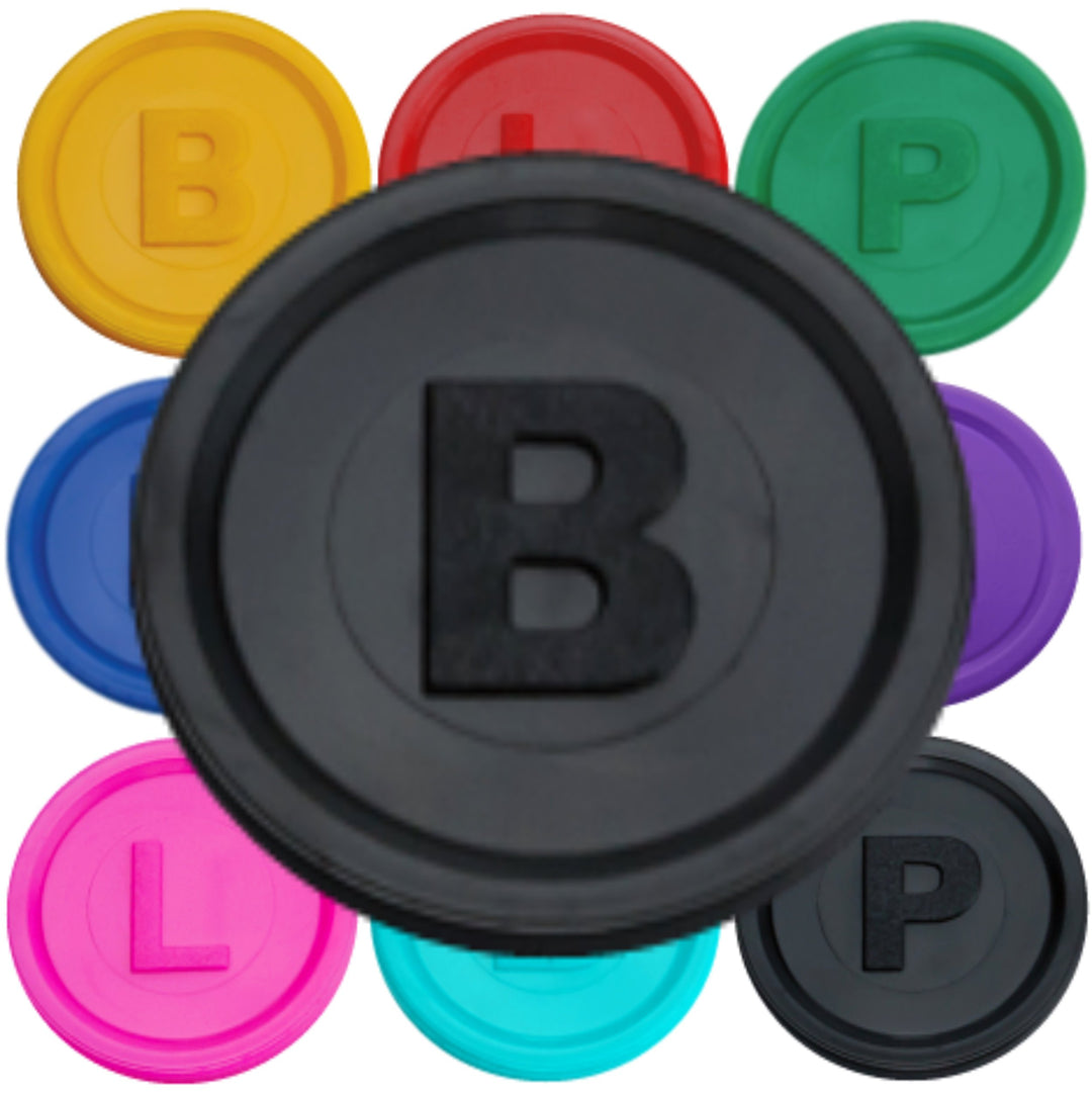 SCHWABMARKEN 500 Pfandmarken, Chips, Token Farbe Schwarz B, Schwarz B