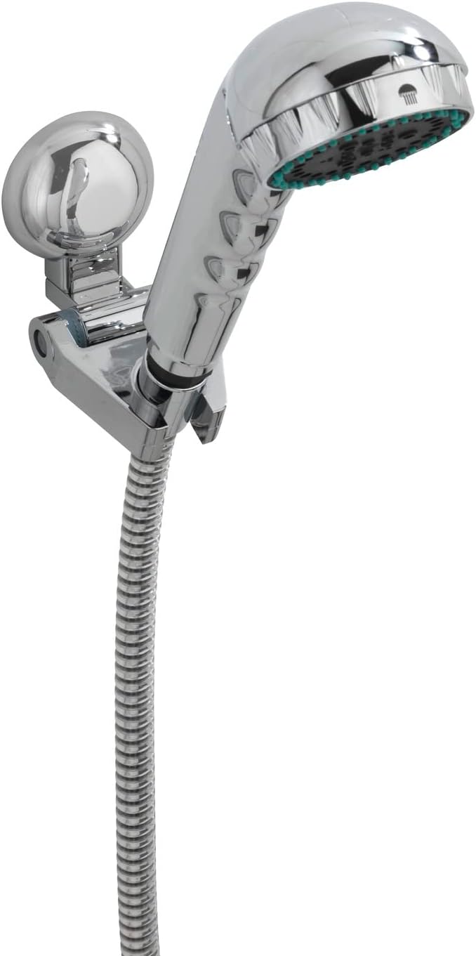 WENKO Duschkopfhalter Mod. Fiorina verstellbar mit Magic-Loc Wandbefestigung TÜV geprüft für festen