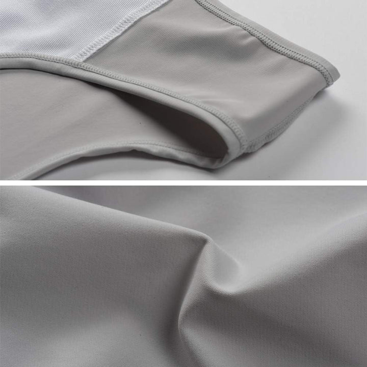 XUJI Transgender FTM Trans Atmungsaktive Halb Brust binder S T1-grau, S T1-grau