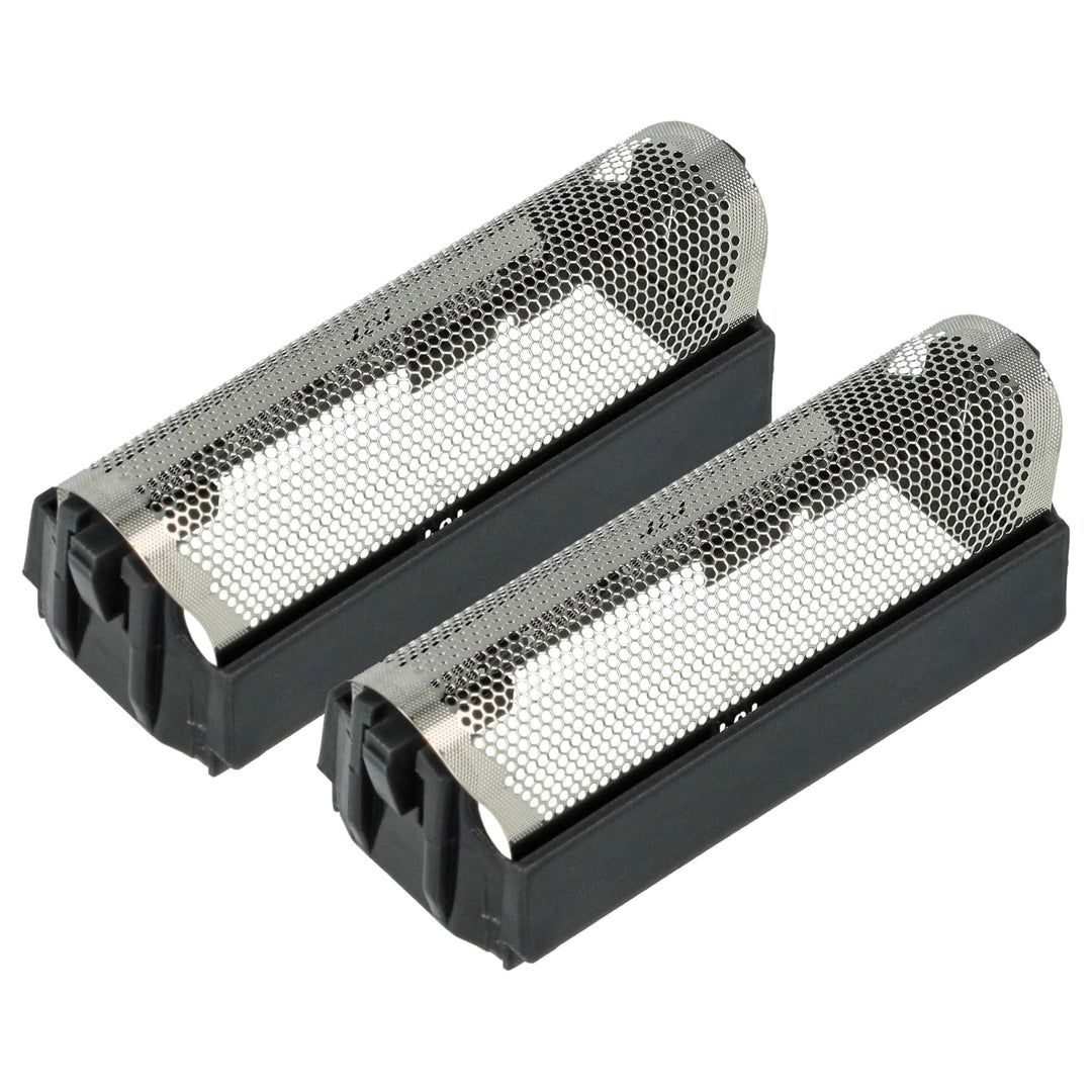 vhbw 2x Scherfolie kompatibel mit Braun Action Line Elektrorasierer + Rahmen, schwarz/silber