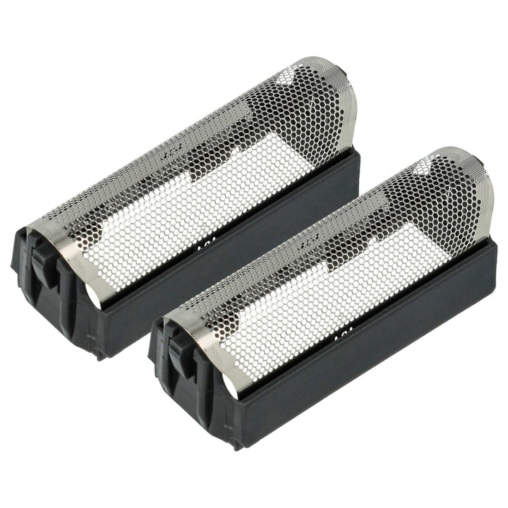 vhbw 2x Scherfolie kompatibel mit Braun Action Line Elektrorasierer + Rahmen, schwarz/silber