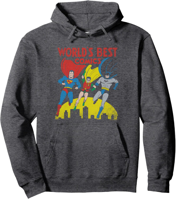 Justice League World'S Best Heroes Pullover Hoodie