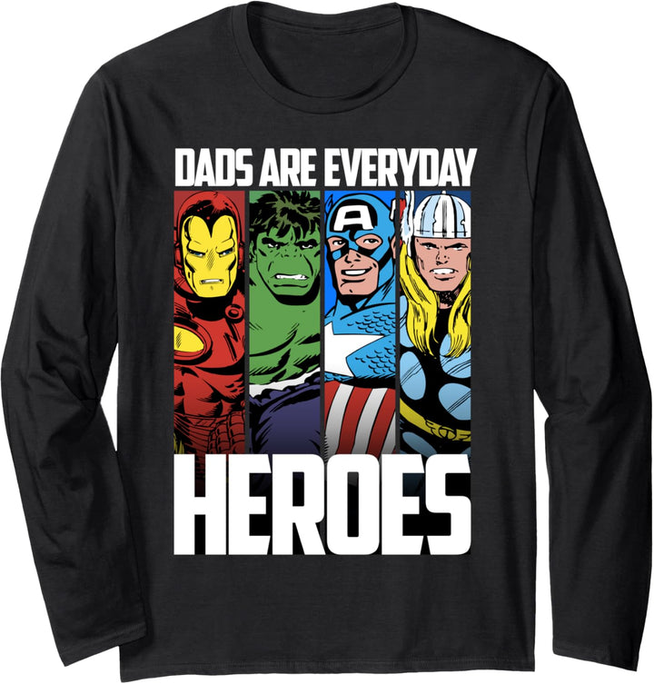 Marvel Avengers Vatertag Everyday Heroes Langarmshirt