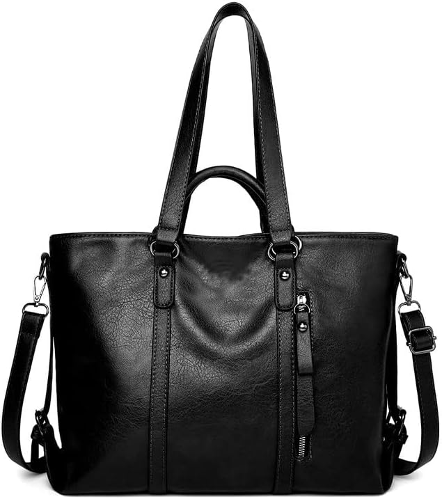 Coolives Damentasche Damen Henkeltasche mit Schultergurt aus PU-Leder Vintage Handtasche Retro Tasch