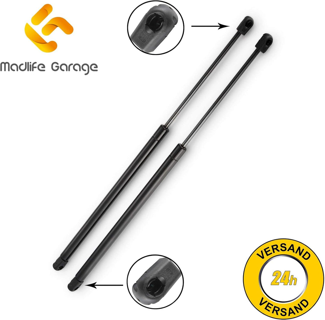 2 x Madlife Garage 5132262 Gasfeder Dämpfer Heckklappe für Kofferraum Laderaum Heckklappendämpfer Me