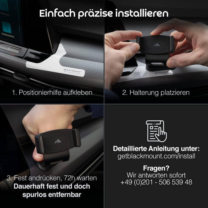 BLACKMOUNT® Premium Handyhalterung FÜR VW Golf 8 - Der Beste Handyhalter speziell für Dein Auto Mode