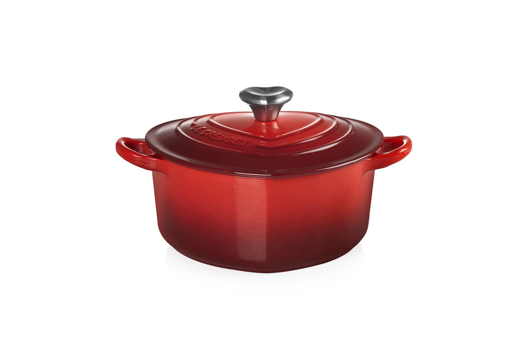 Le Creuset Herzbräter mit Herzknopf aus Gusseisen, 20 cm, 21401200602455