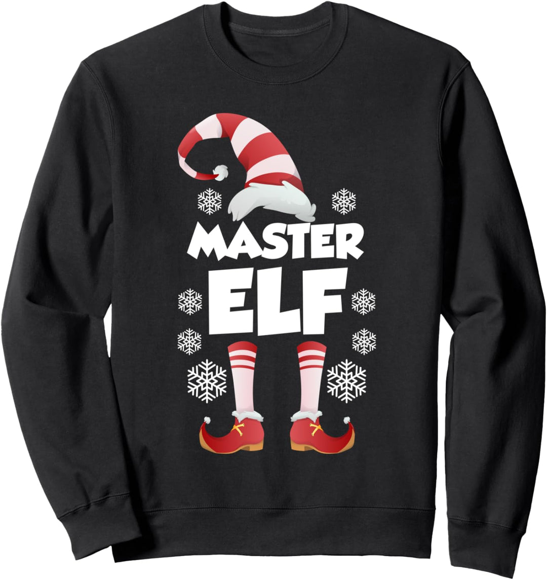 Master Elf Elfen Familien Outfit Weihnachten Weihnachtself Sweatshirt