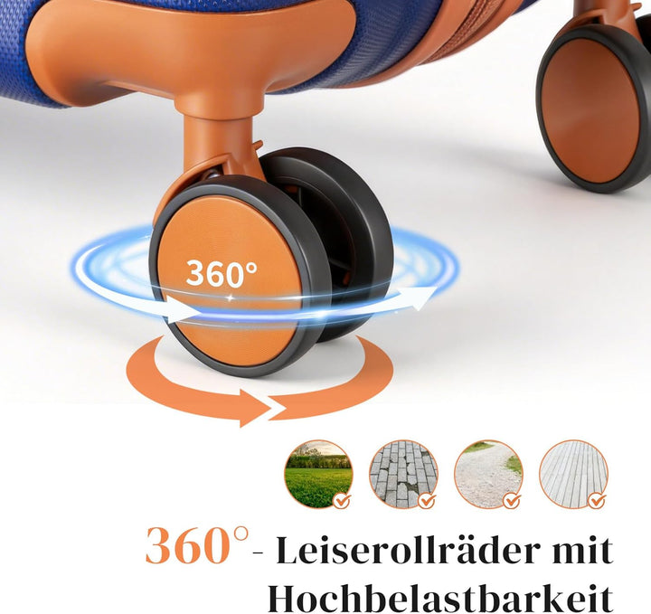 LEADZM Handgepäck Koffer aus ABS, Reisekoffer mit Rollen, Koffer & Trolleys, Hartschalenkoffer, Suit