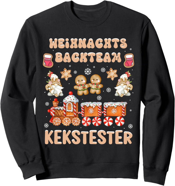 Weihnachts Backteam Kekstester Sweatshirt