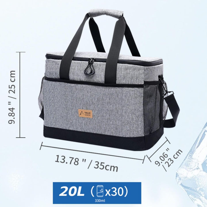 Valle Verde Multifunktionale Kühltasche – Kühlbox mit 4-lagiger Isolierung, Auslaufsicher, mit Seite