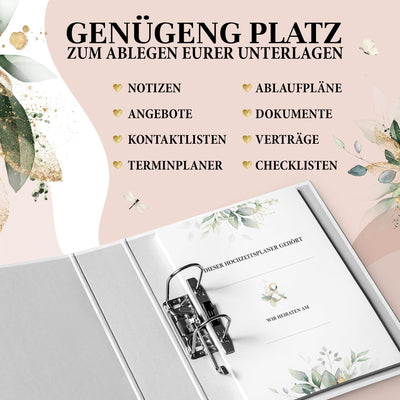 Mein Hochzeitsordner - Wedding Planner mit Checklisten & Planungshilfen auf über 236 Seiten - Prakti