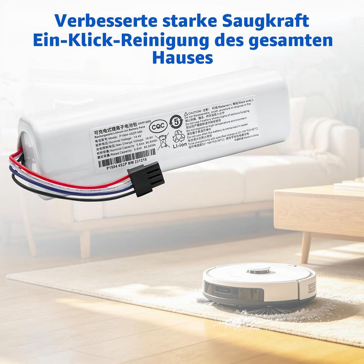 5600mAh Akku für Dreame F9 D9 D9 Pro D9 Max L10 Pro Z10 Pro L10S Ultra Staubsauger – Ersatzbatterie,