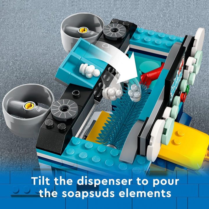 LEGO City Car Wash 60362 Bauspielzeug-Set, lustige Geschenkidee für Kinder ab 6 Jahren, mit drehbare
