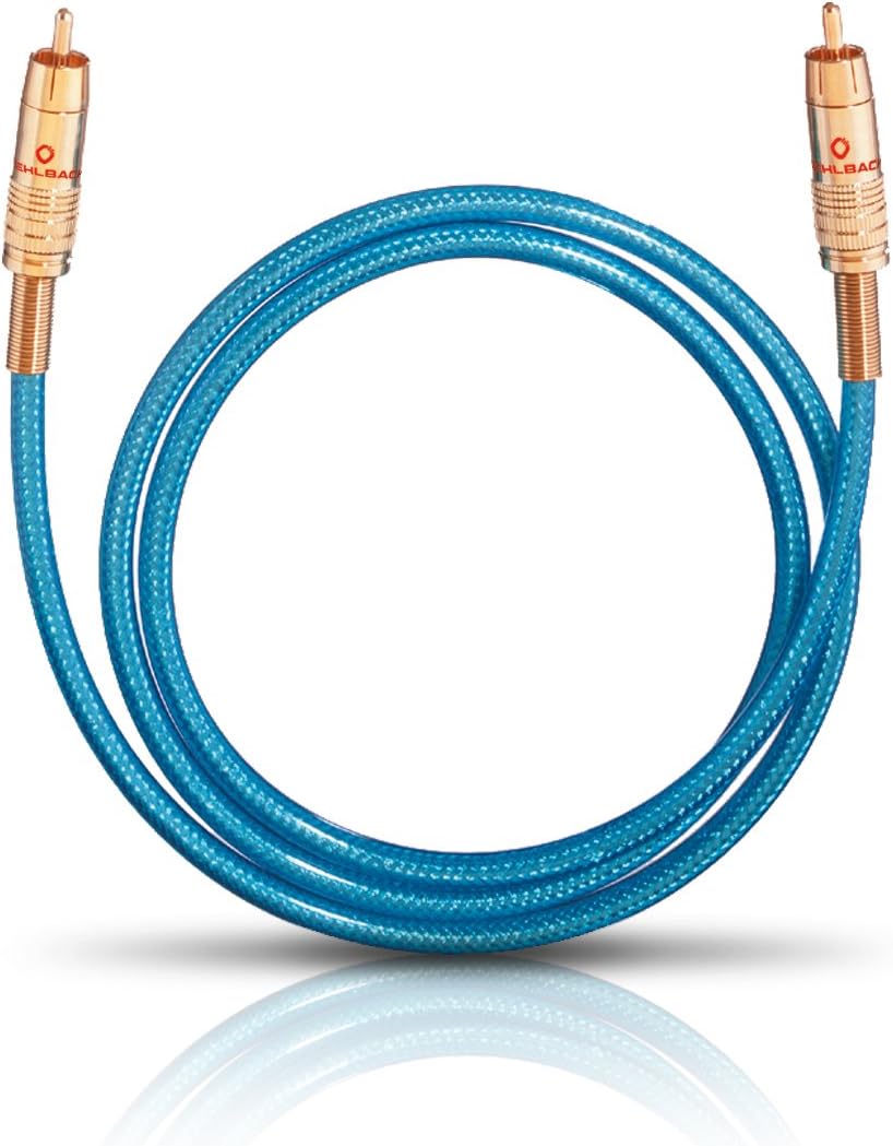 Oehlbach NF 113 DI 200 - Digitales Audio-Cinchkabel - Hochwertiges S/PDIF Koaxialkabel, Mehrfach Sch