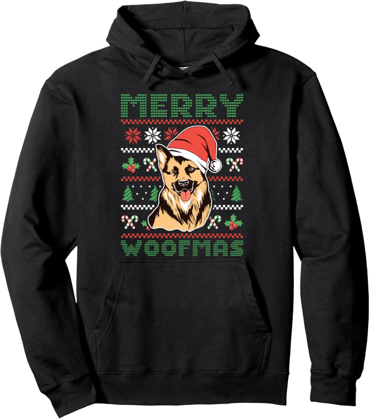 Christmas Merry Woofmas Hundebesitzer Weihnachten Pullover Hoodie