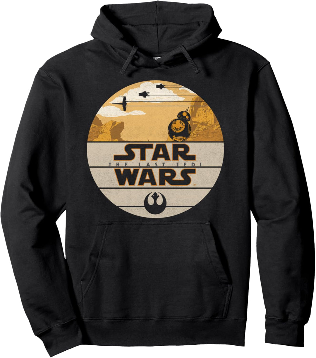 Star Wars The Last Jedi BB-8 Striped Desert Silhouette Pullover Hoodie