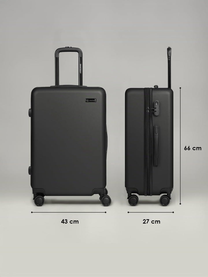 Smartbox Hartschalen Check-in Koffer für Damen &amp; Herren | Mittelgrosser M Trolley 43 x 27 x 66 cm au