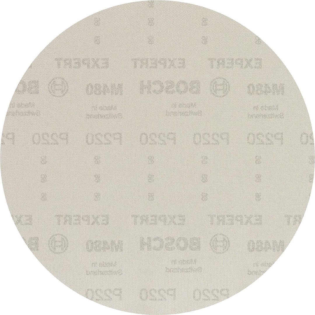 Bosch Accessories 25x Expert M480 Schleifnetz (für Hartholz, Farbe auf Holz, Ø 225 mm, Körnung 220,